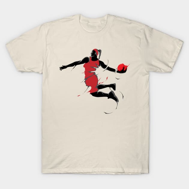 Basketball girl T-Shirt by Wirehitter